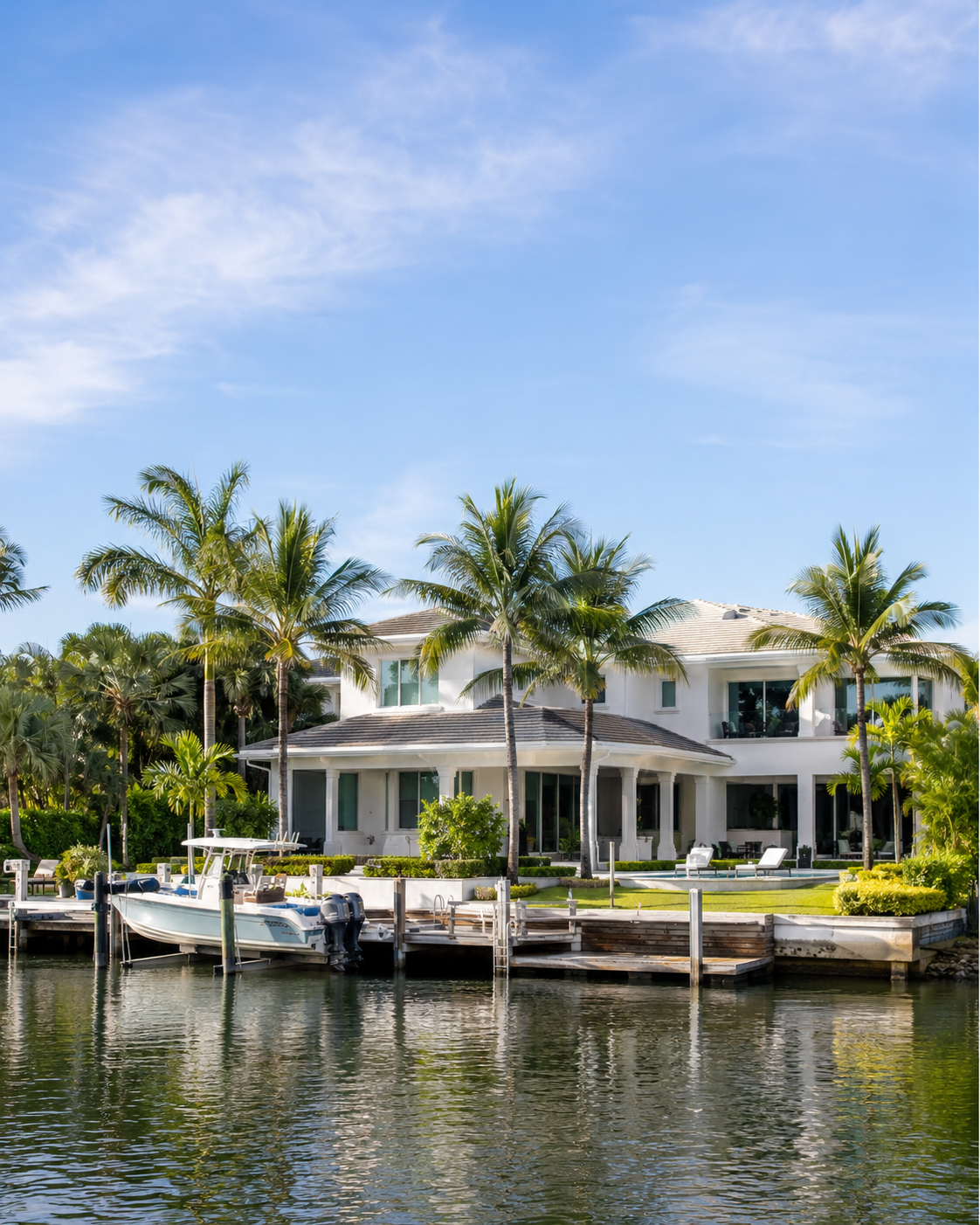 Boynton Beach Intracoastal waterfront estate with private dock, Palm Beach County