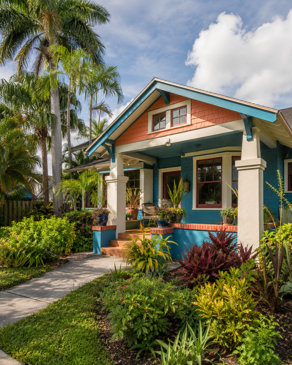 Charming colorful historic cottage in Lake Worth Beach, Palm Beach County