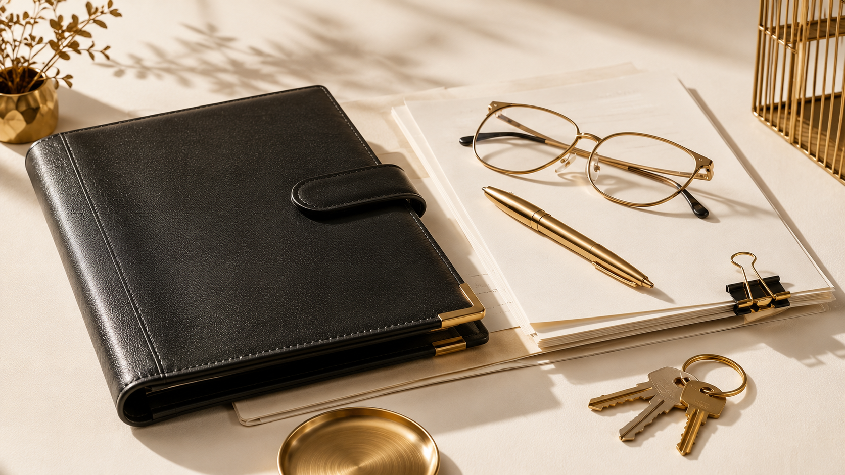 Personal representative reviewing paperwork before selling a Florida probate home