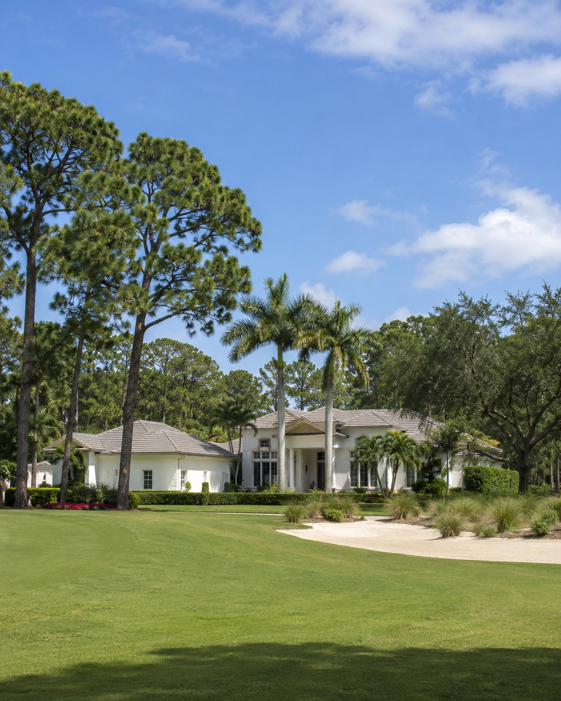 Estate home on a golf fairway among mature trees in Binks Forest, Wellington