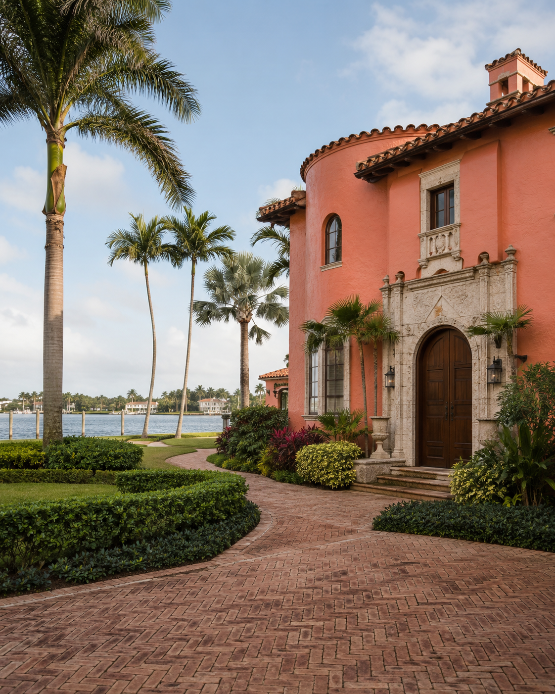 Historic Mediterranean Revival waterfront estate in the El Cid neighborhood, West Palm Beach