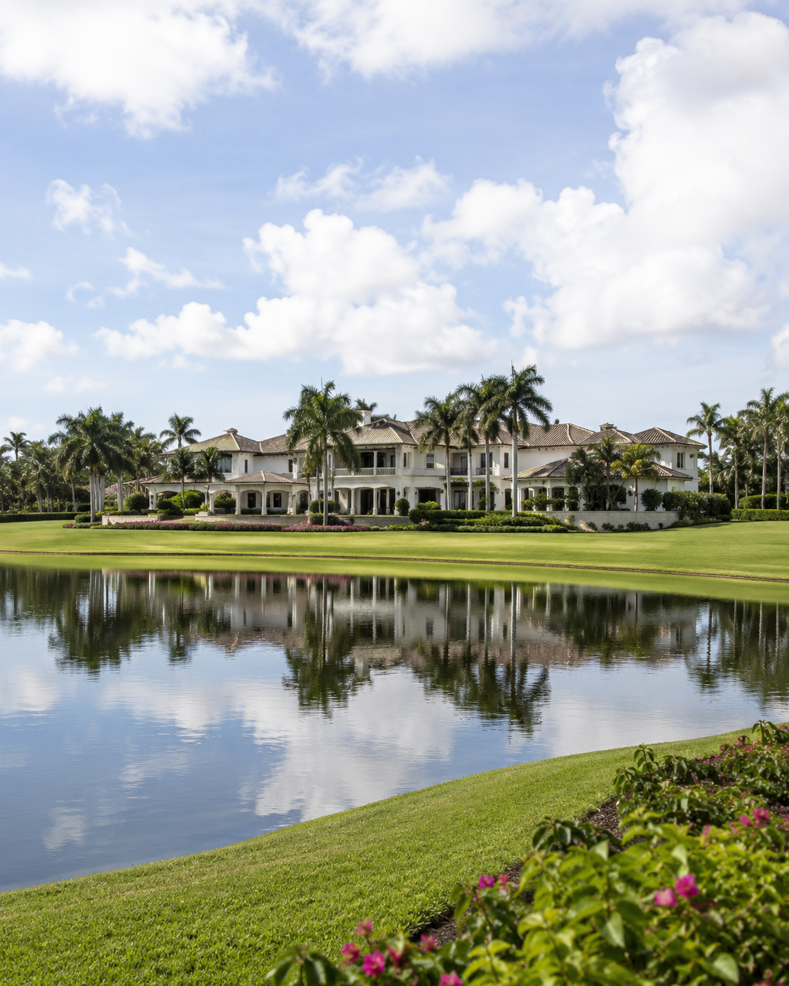 Golf-community estate overlooking a fairway in Ibis Golf & Country Club, West Palm Beach