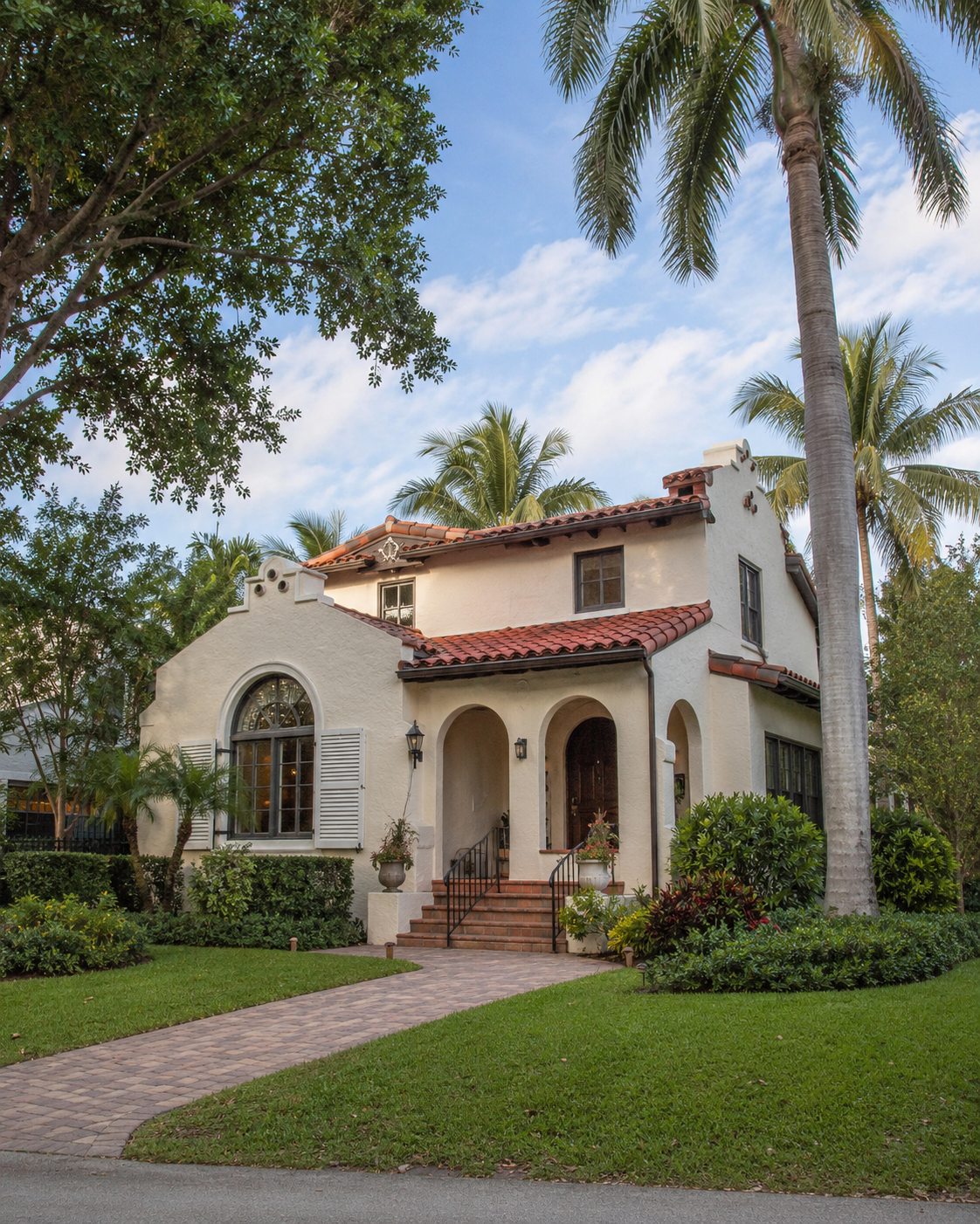 Restored 1920s Mediterranean home on a tree-lined street in Old Northwood, West Palm Beach