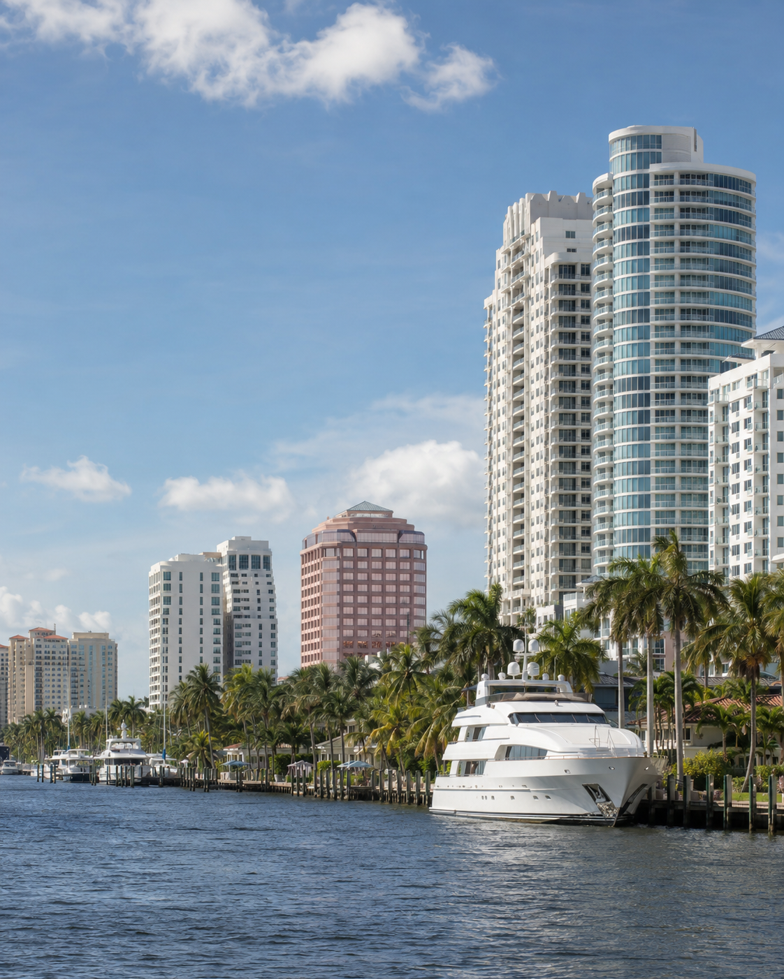 West Palm Beach downtown skyline along the Intracoastal, Palm Beach County